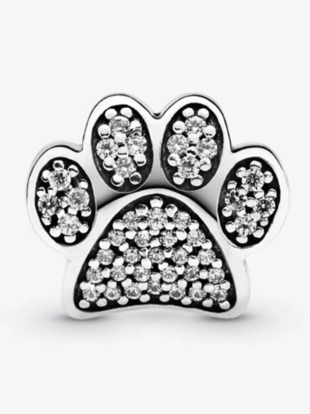 Pandora Sparkling Paw Print Charm